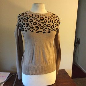 Merona Cheetah Print Sweater